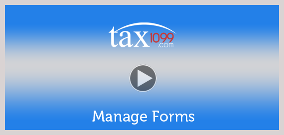 Manage Forms in Tax1099