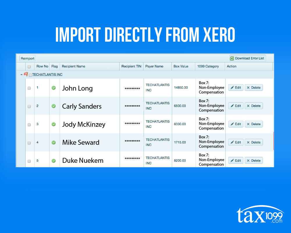 Import Directly From Xero