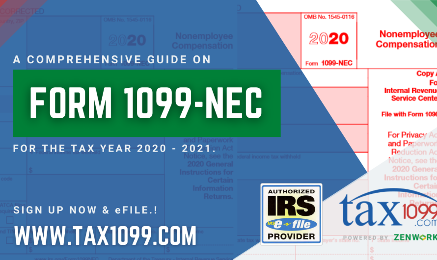 Form 1099-NEC For The Tax Year 2020-2021: A Comprehensive Guide