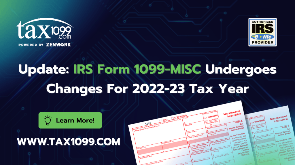 Form 1099-MISC Changes 2022-23