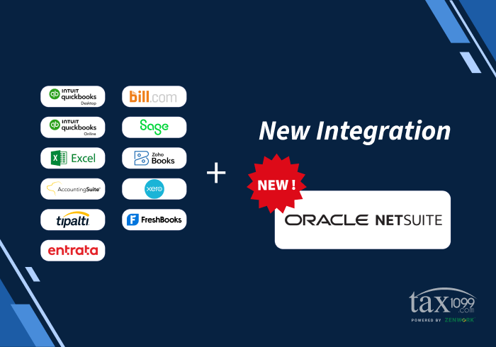 Tax1099 Integration with Oracle NetSuite