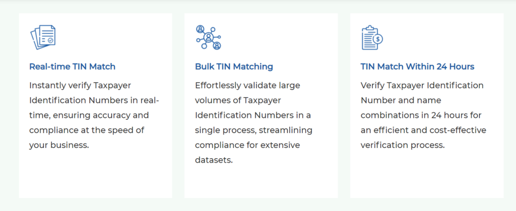 Tax1099 TIN Matching Feature