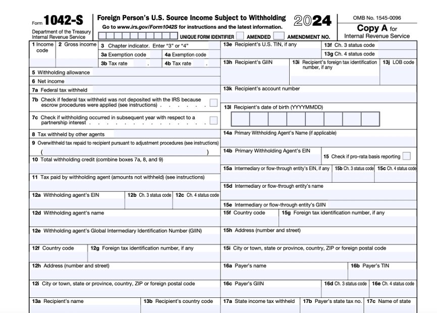 Form 1042-S