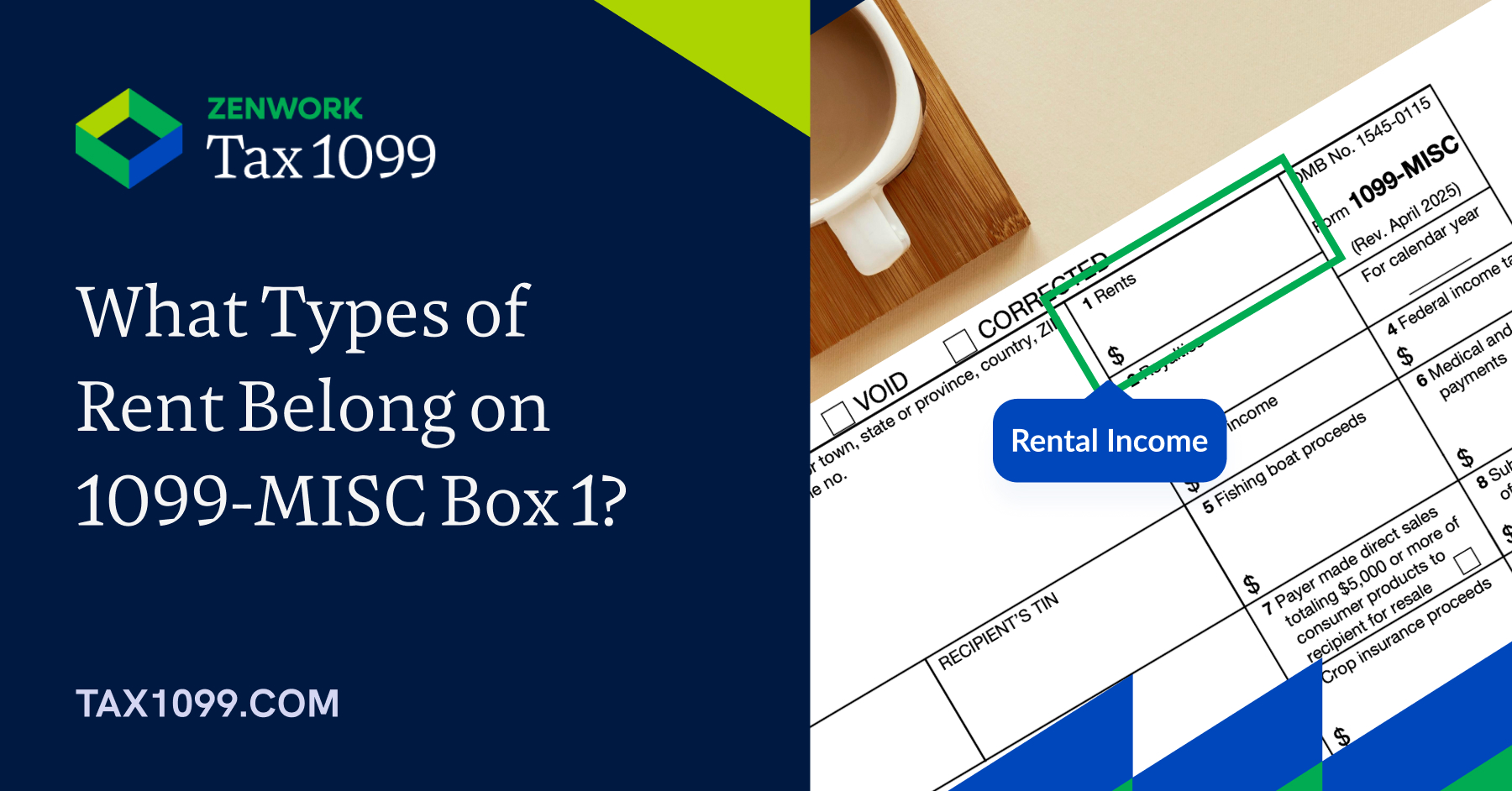 Types of Rent Belong in 1099-MISC Box 1