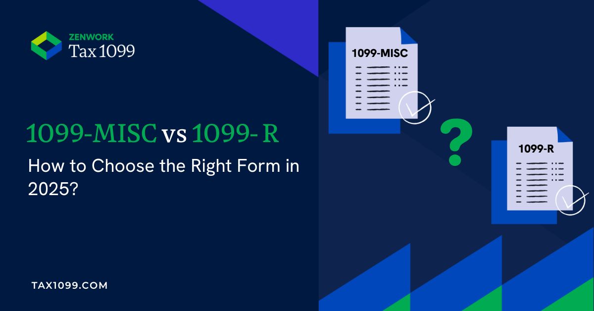 1099-MISC vs 1099-R form