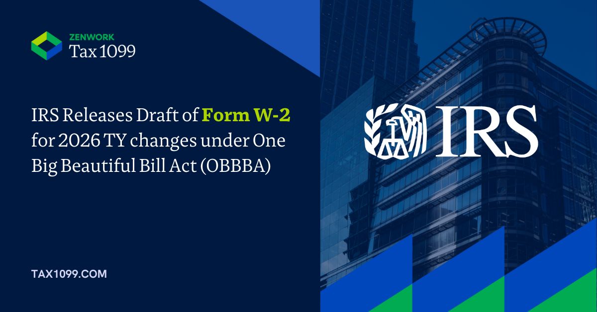 IRS releases draft of W-2 for 2026 TY