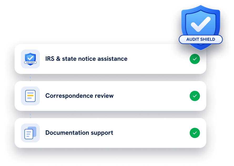 Audit Shield notice assistance and documentation support