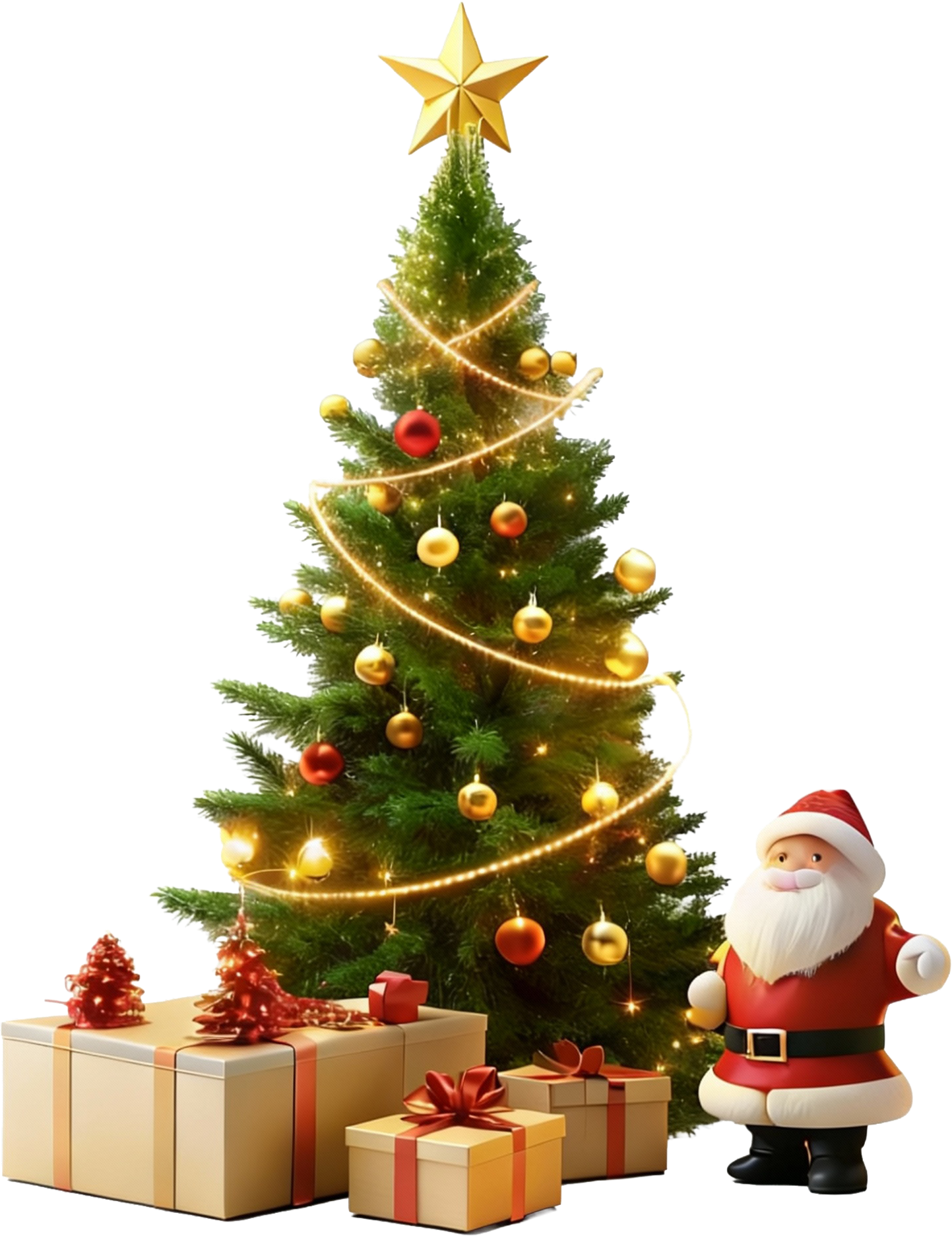 Christmas tree with gifts